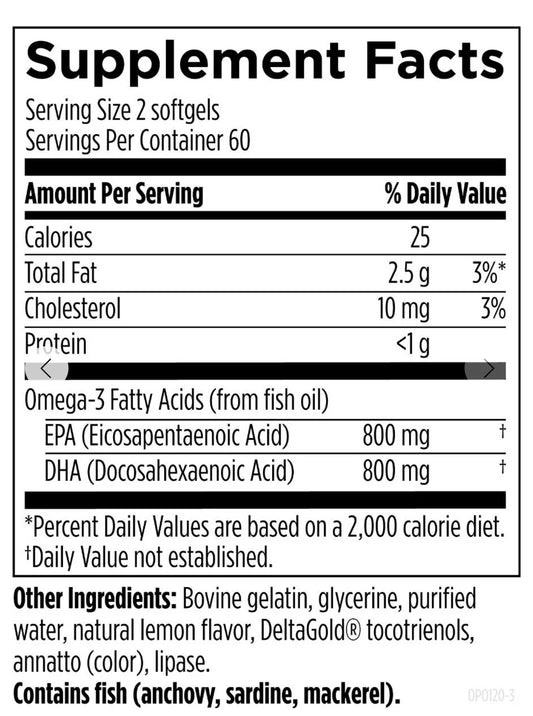 Designs For Health OmegAvail™ Hi-Po Omega 3 (120)